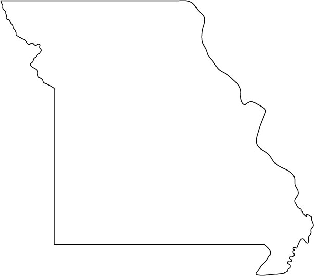 missouri outline map