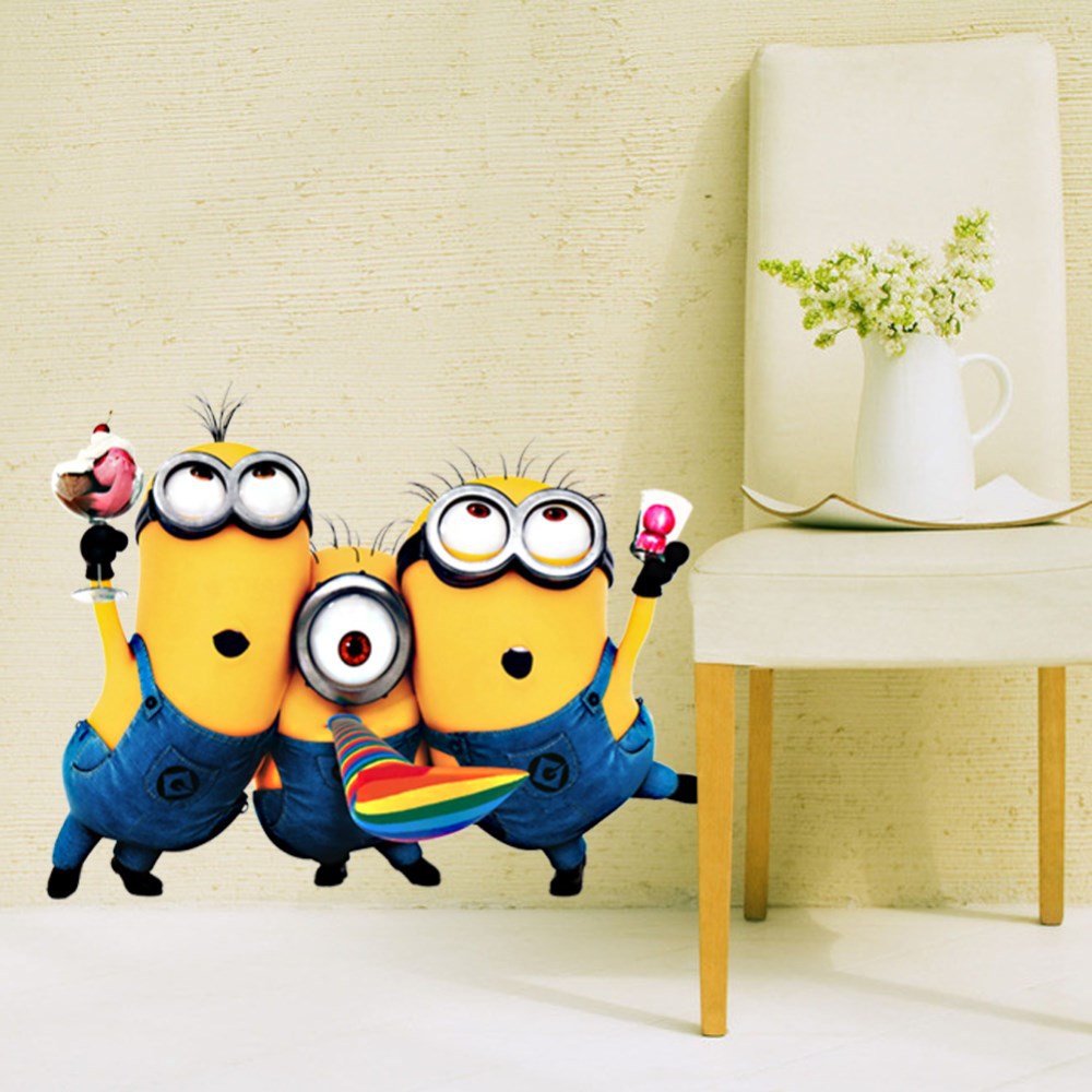New Design DESPICABLE ME MINION Movie Decal Removable WALL STICKER ...