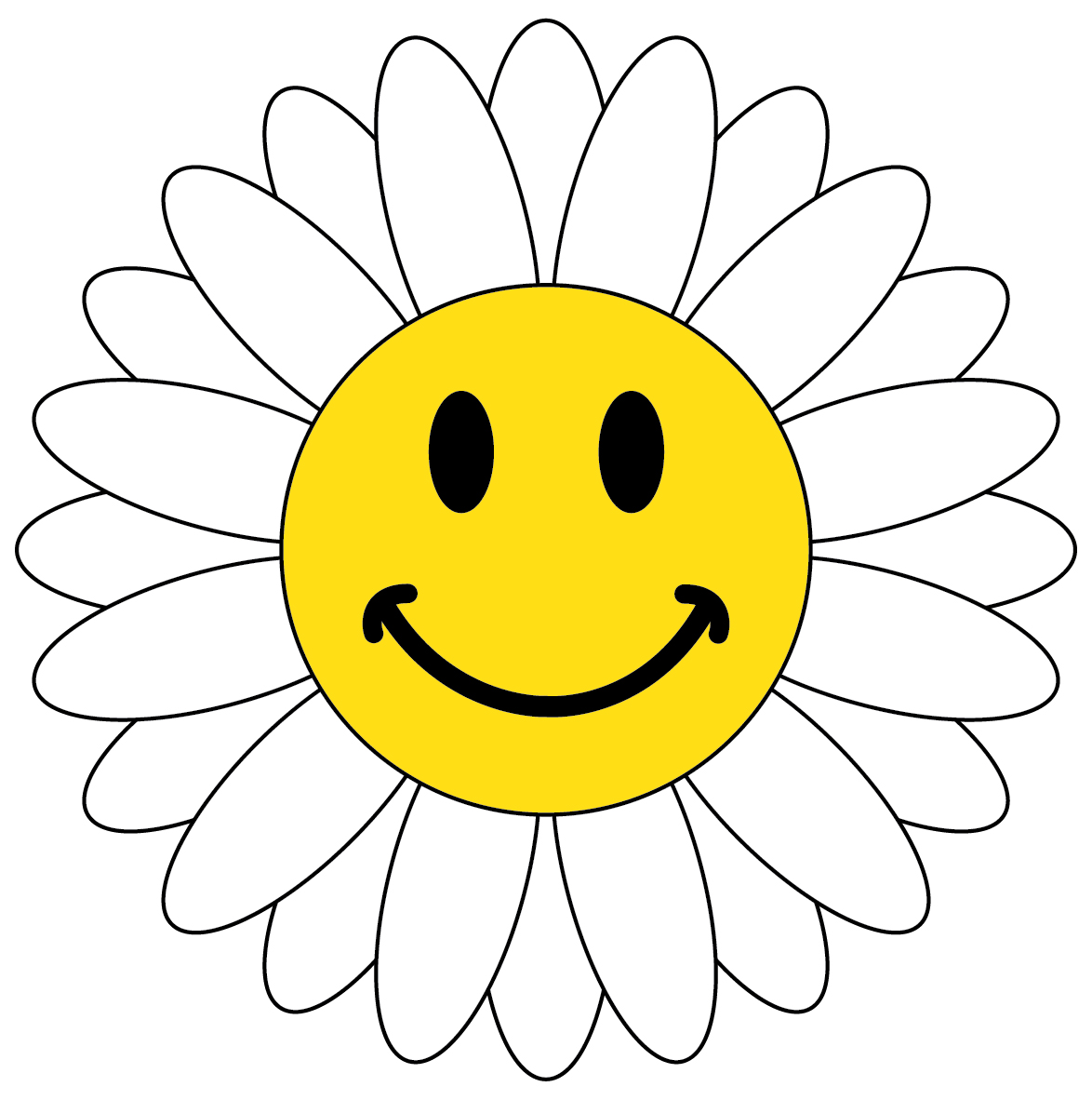 Smiling Flower Clip Art