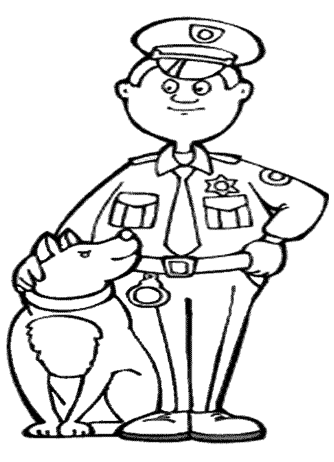 Police Color Pages - AZ Coloring Pages