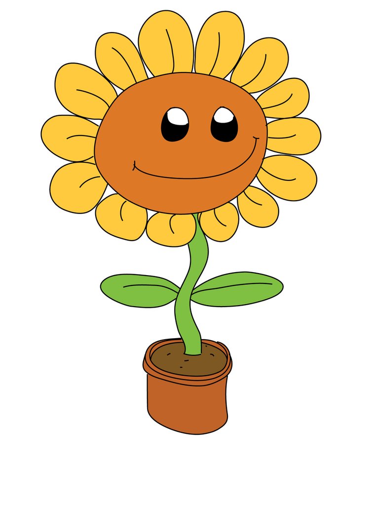 Animated sunflower clipart