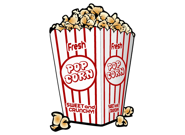 Free Popcorn Vector Clip Art Image | 123Freevectors