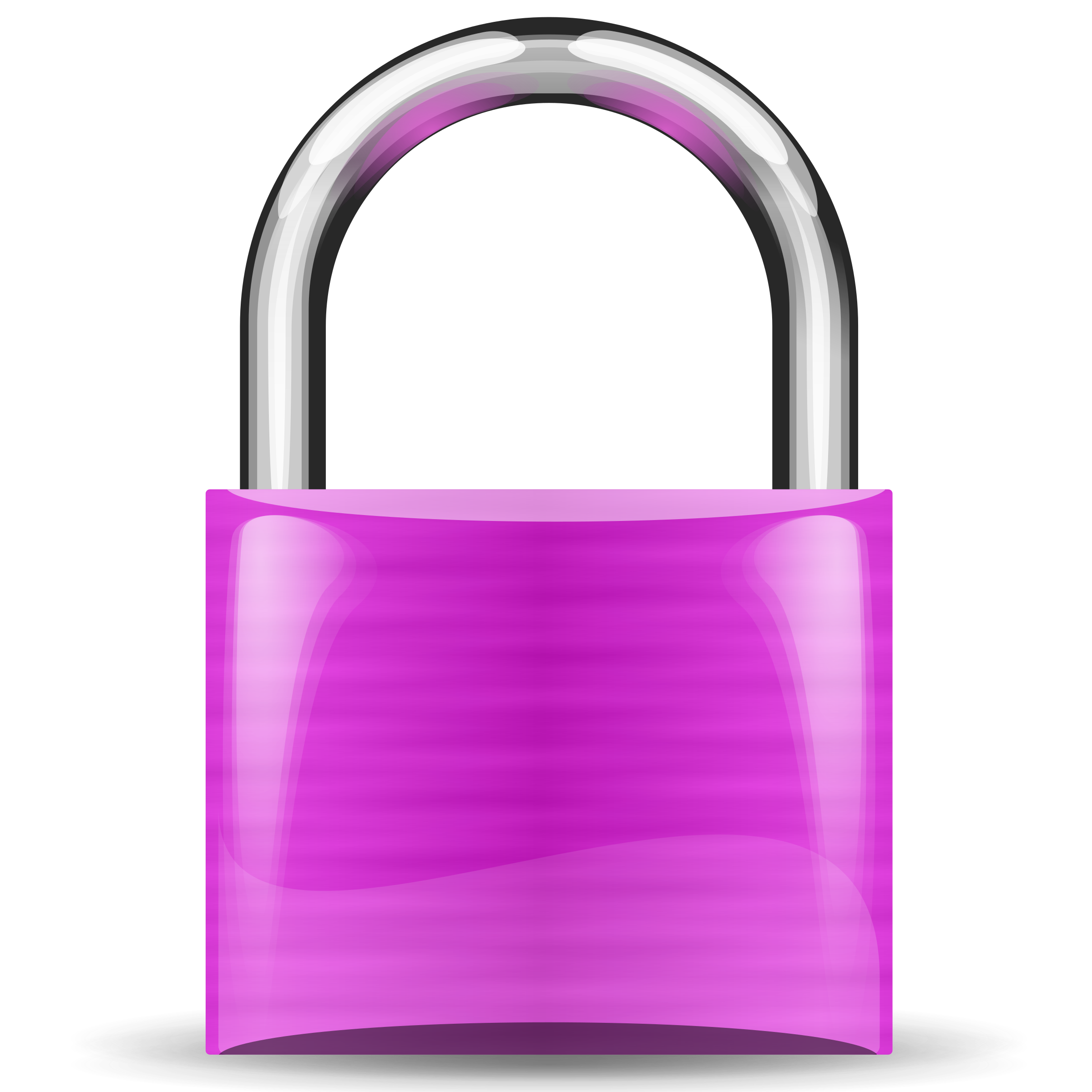 Clipart - padlock violet