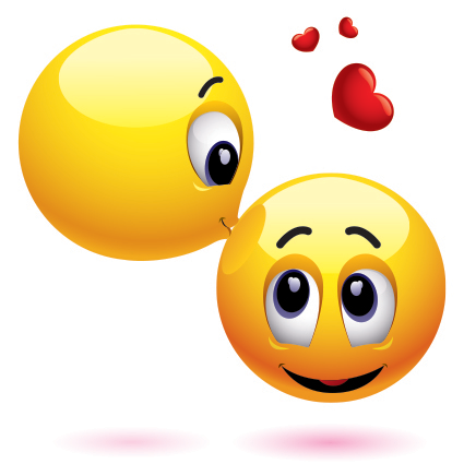 Kissing Forehead - Facebook Symbols and Chat Emoticons