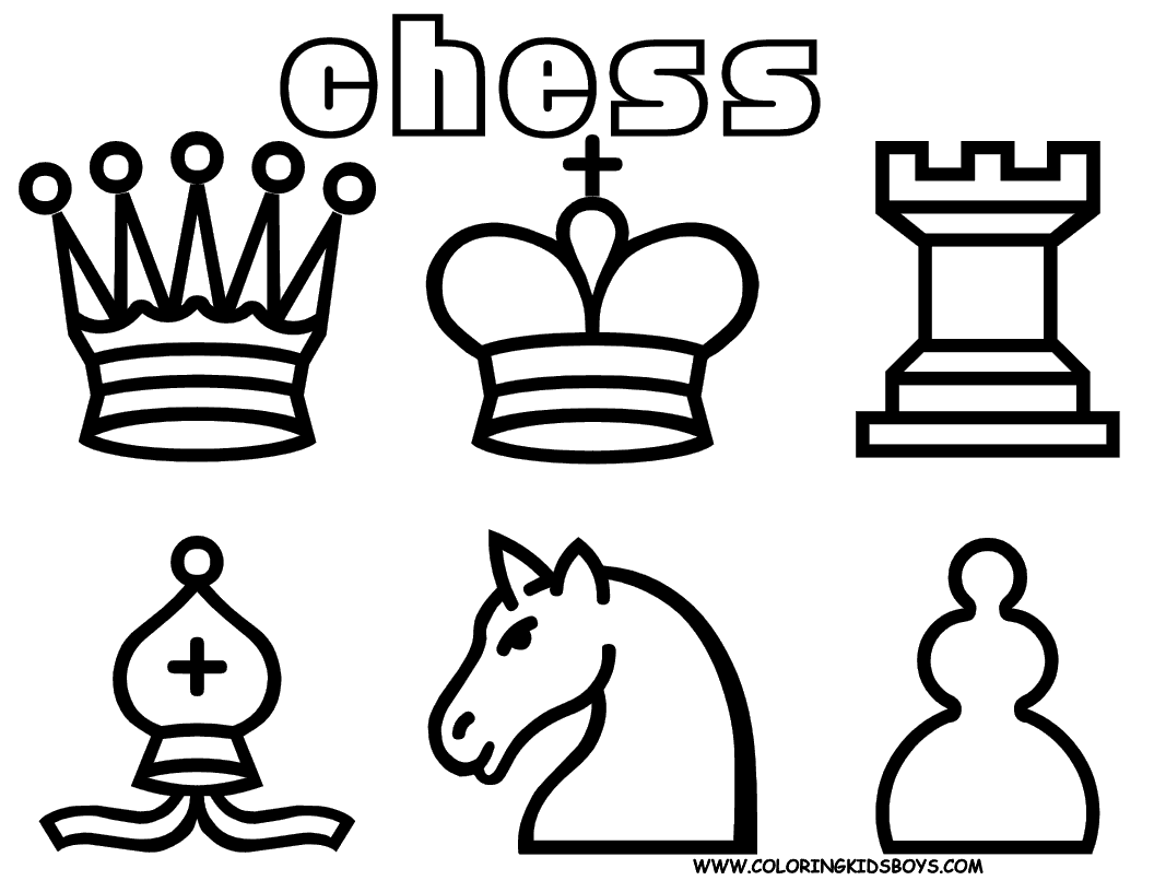 1000+ images about Chess | Coloring pages for kids ...