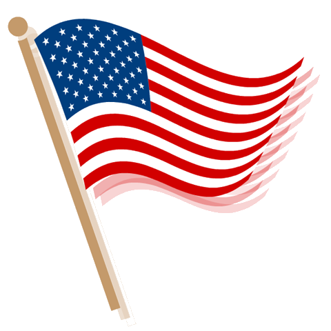 American clipart flag
