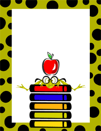 School Supplies Border Clipart - Free Clipart Images