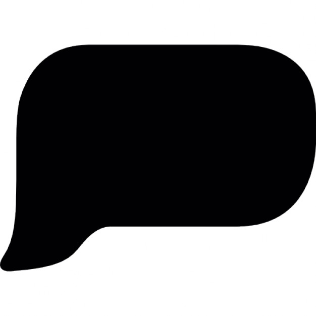 Black empty speech bubble Icons | Free Download