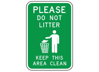 Do Not Litter Sign - ClipArt Best