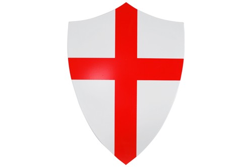 Wood Red Cross Medieval Knight's Crusader Shield Kingdom Of Heaven ...