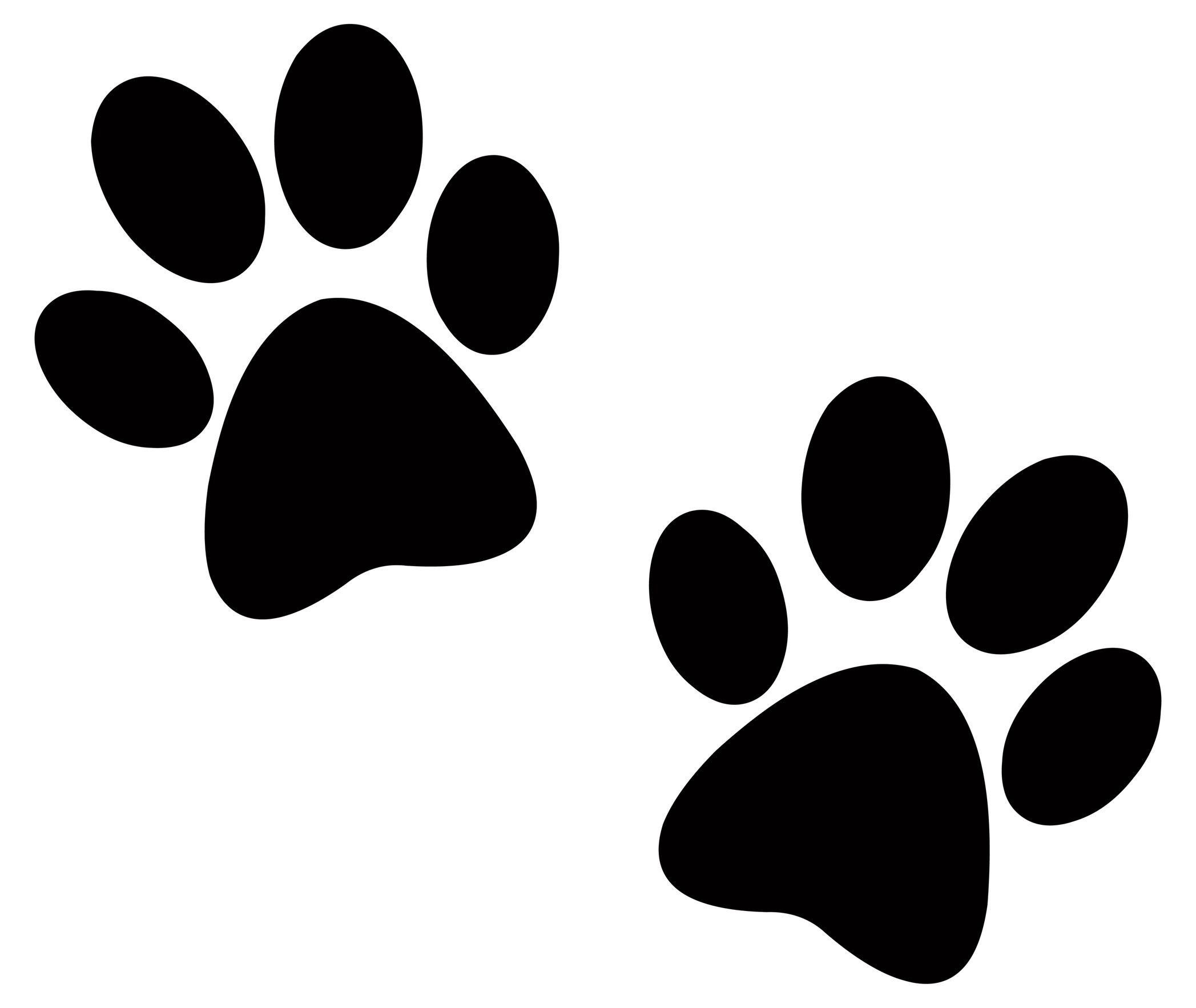 Best Photos of Dog Paw Print Stencil Clip Art - Dog Paw Print ...