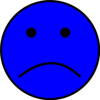Sad face vector clip art - Clipartix