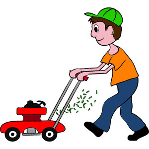 Clipart Image Man Mowing The Lawn Quot - Polyvore