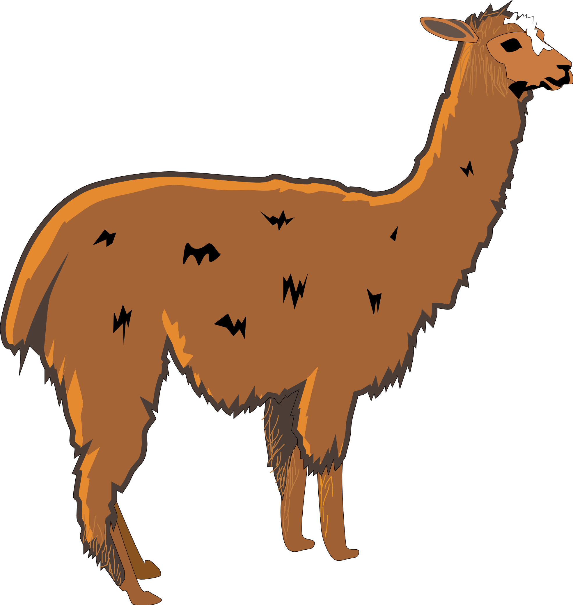 Llama Clip Art Cartoon - Free Clipart Images