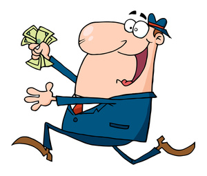 Greed Cartoon Clipart Image - clip art image of a funny man ...