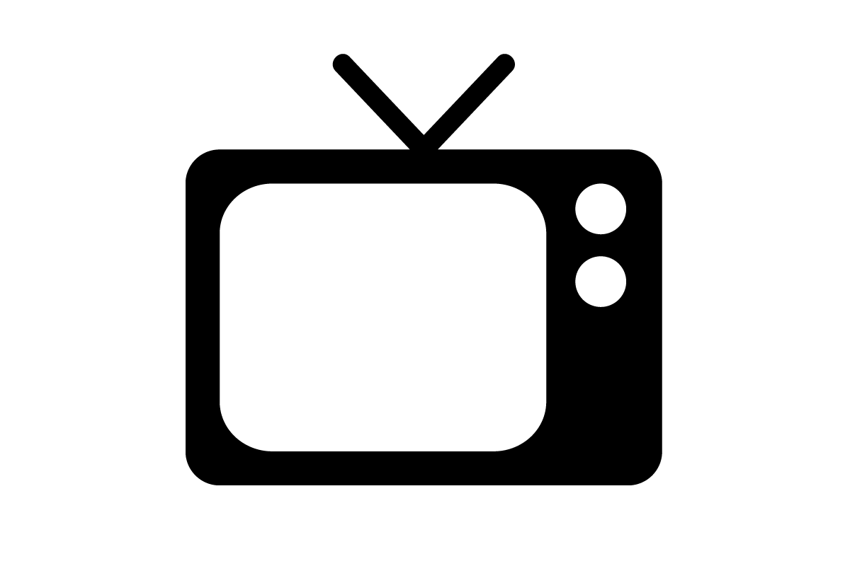 9 TV PNG Icon Set Images - Old TV Clip Art Black and White, TV ...