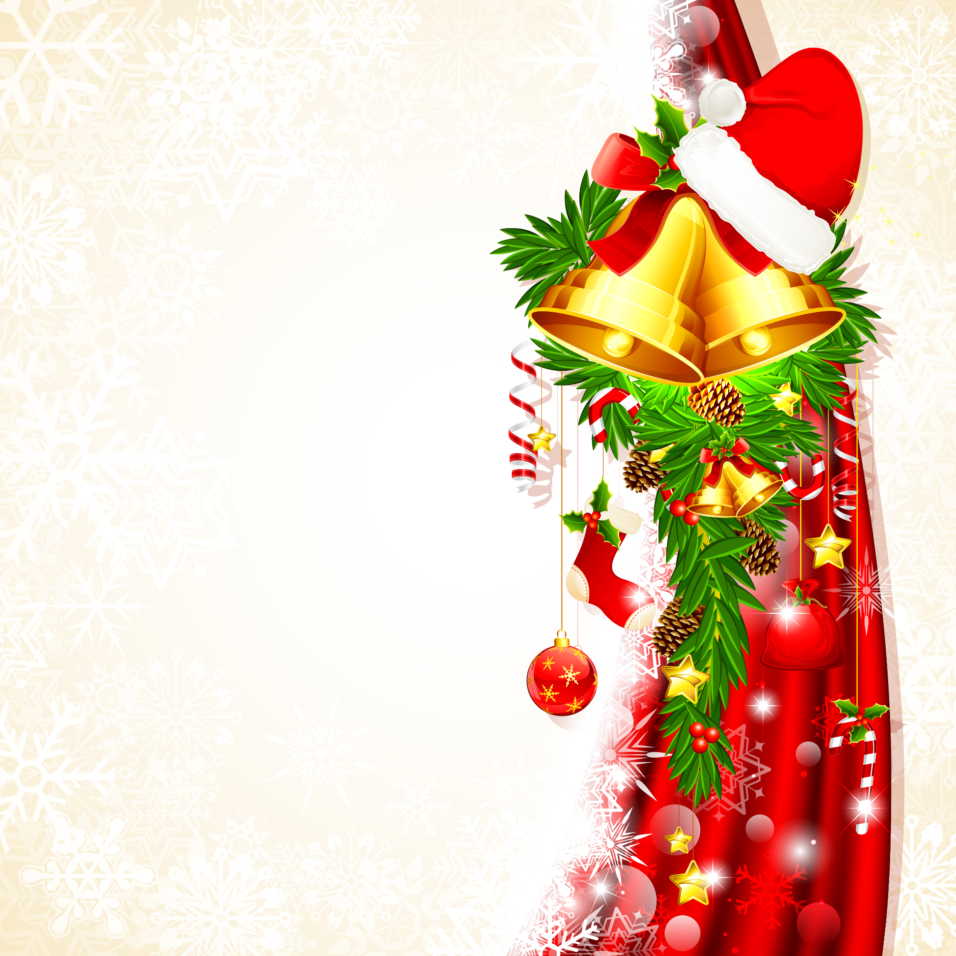 Simple christmas background clipart
