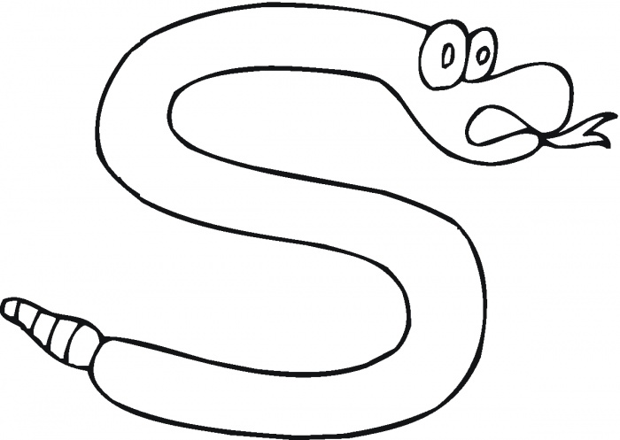Letter S like snake coloring page | Super Coloring - ClipArt Best ...