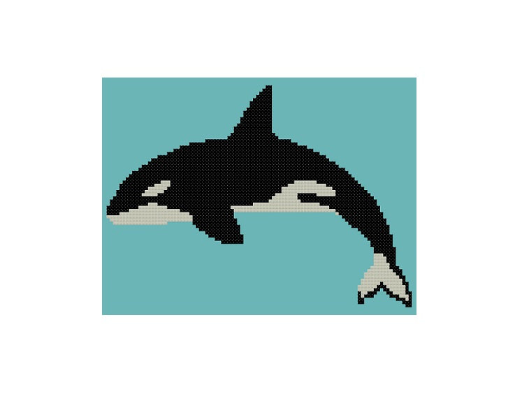 Killer whale pattern | Etsy