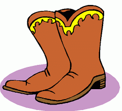 Cowboy Dancing Boots Clipart