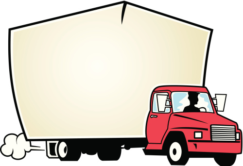 Moving Van Clip Art, Vector Images & Illustrations