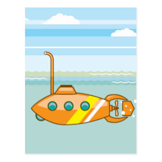 Cartoon Submarine Postcards | Zazzle