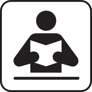 Library symbol clip art