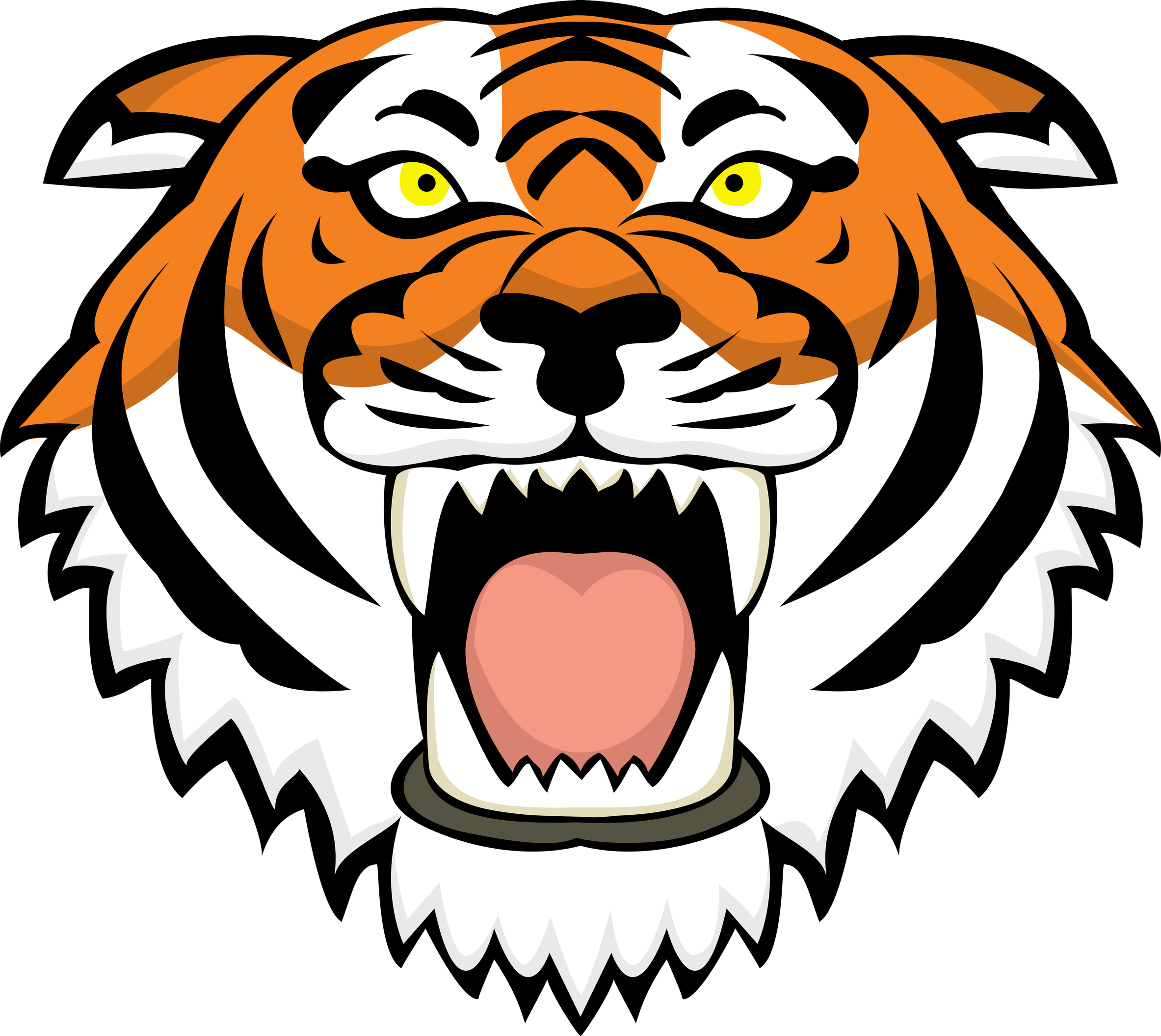 Tiger Head Outline | Images Guru