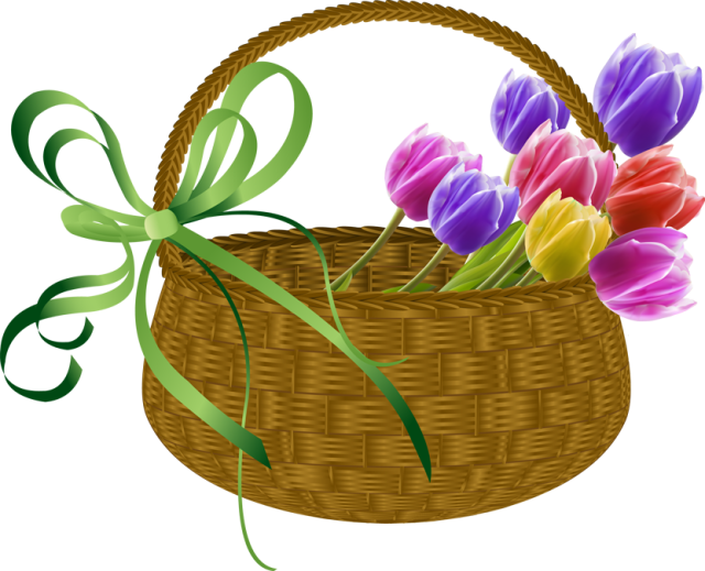 free clip art flower baskets - photo #10