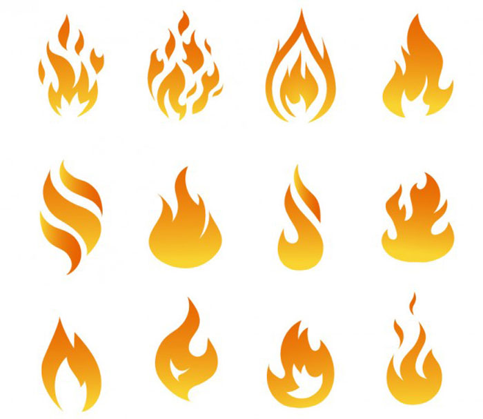 15 Fire Flame Vector for Free Download - DesignYep