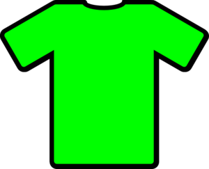 Green tee shirt clipart