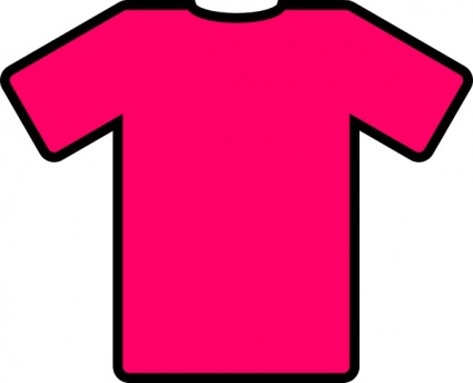 Pink T Shirt clip art vector, free vector images