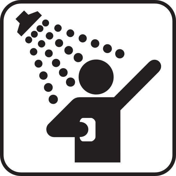 to take a shower clipart
