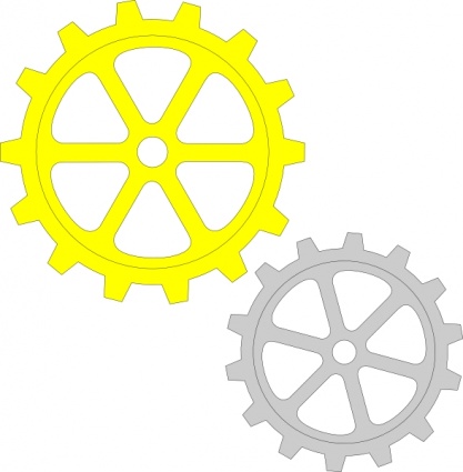 Download Separate Gears clip art Vector Free