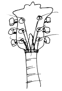 Guitar Headstock [withoutaknife.com: music, art, and drawings]
