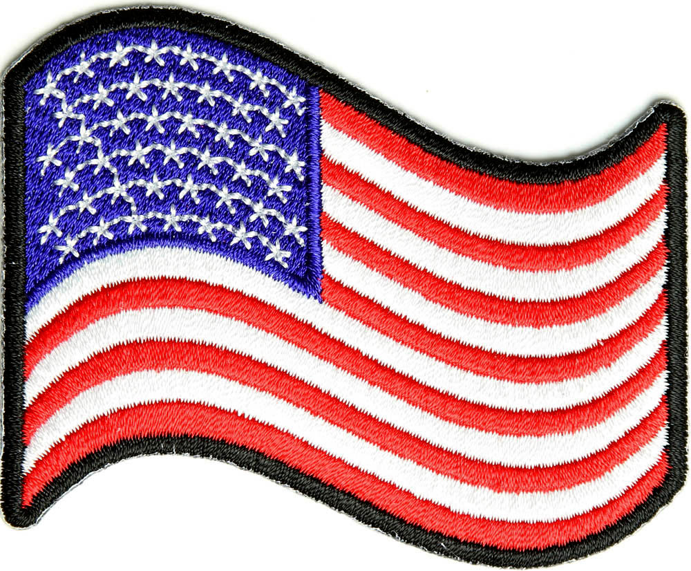 American Flag Patches Embroidered & Iron on