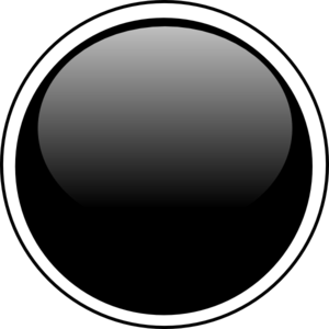 Glossy Black Circle Button clip art - vector clip art online ...