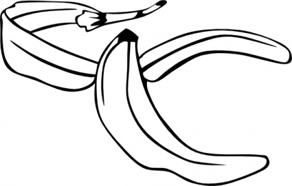 Banana Peel clip art vector, free vector images