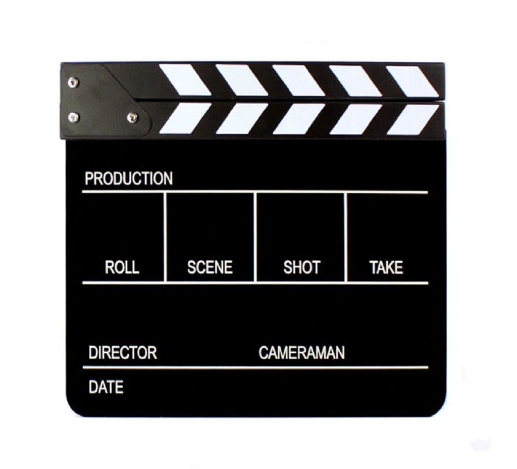 TPT Pro Clap Clapper Clapperboard Board TV Film Movie Action Scene ...