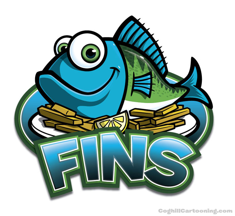 Fins Cartoon Fish Logo and Character by gcoghill on DeviantArt