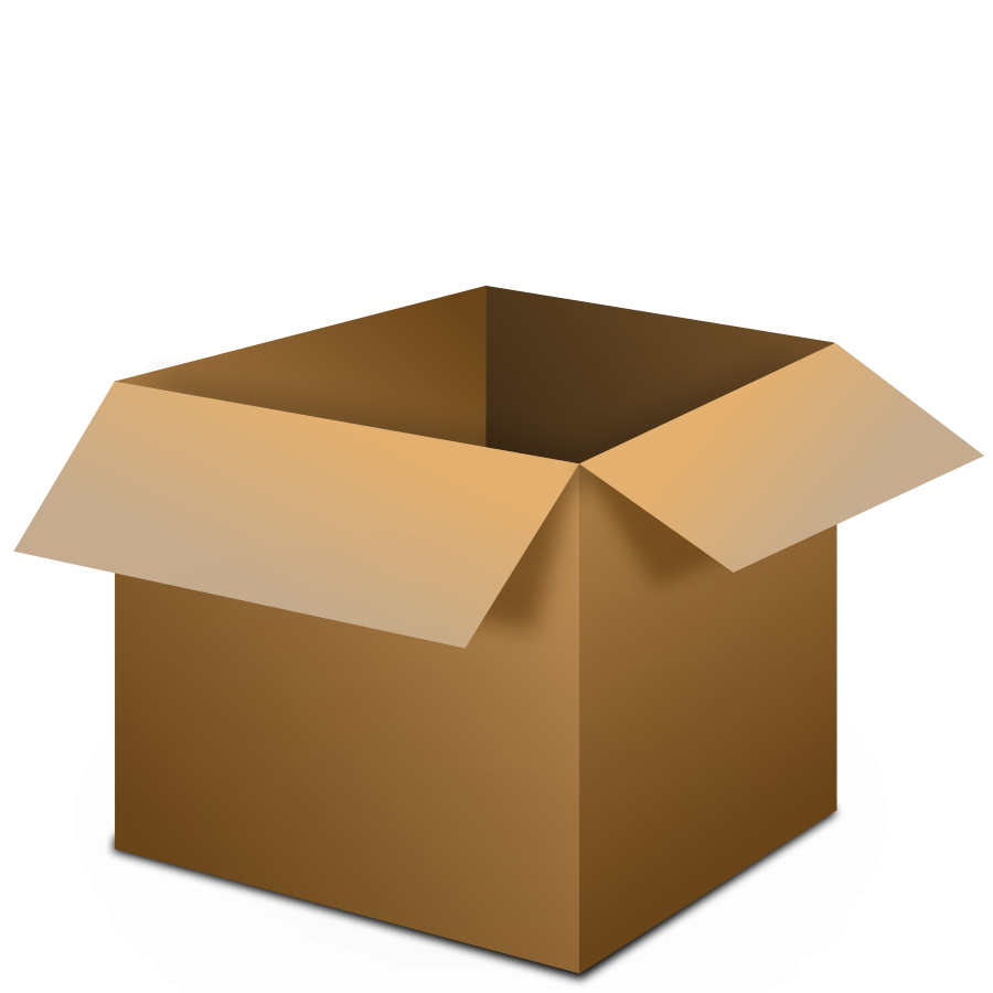 Cardboard box png clipart
