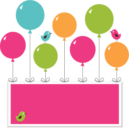 Cartoon Of The Balloon For Birthday Clip Art, Vector Images ...