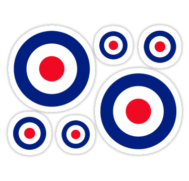 Classic Roundel Target Graphic" Stickers by Garaga | Redbubble