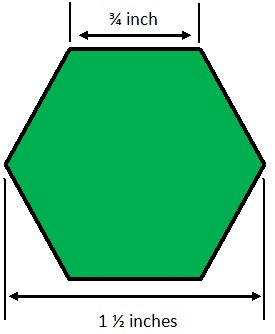 8 Inch Hexagon Template - ClipArt Best