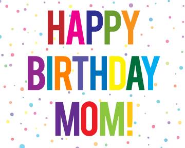 Happy birthday mom clipart free