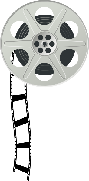 Movie reel gallery for old movie projector clip art image #20576