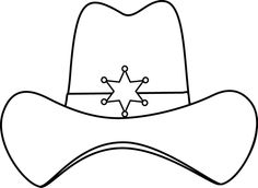 Download Cowboy Hat Coloring Pages | GuthrieMedia