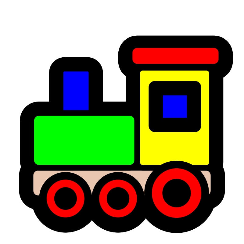 Toy train pictures clip art