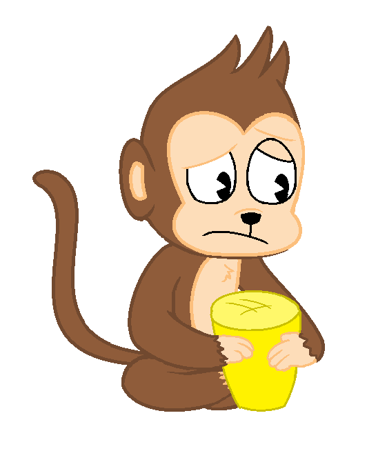 Request #5-A sad monkey by FeryelDell on DeviantArt