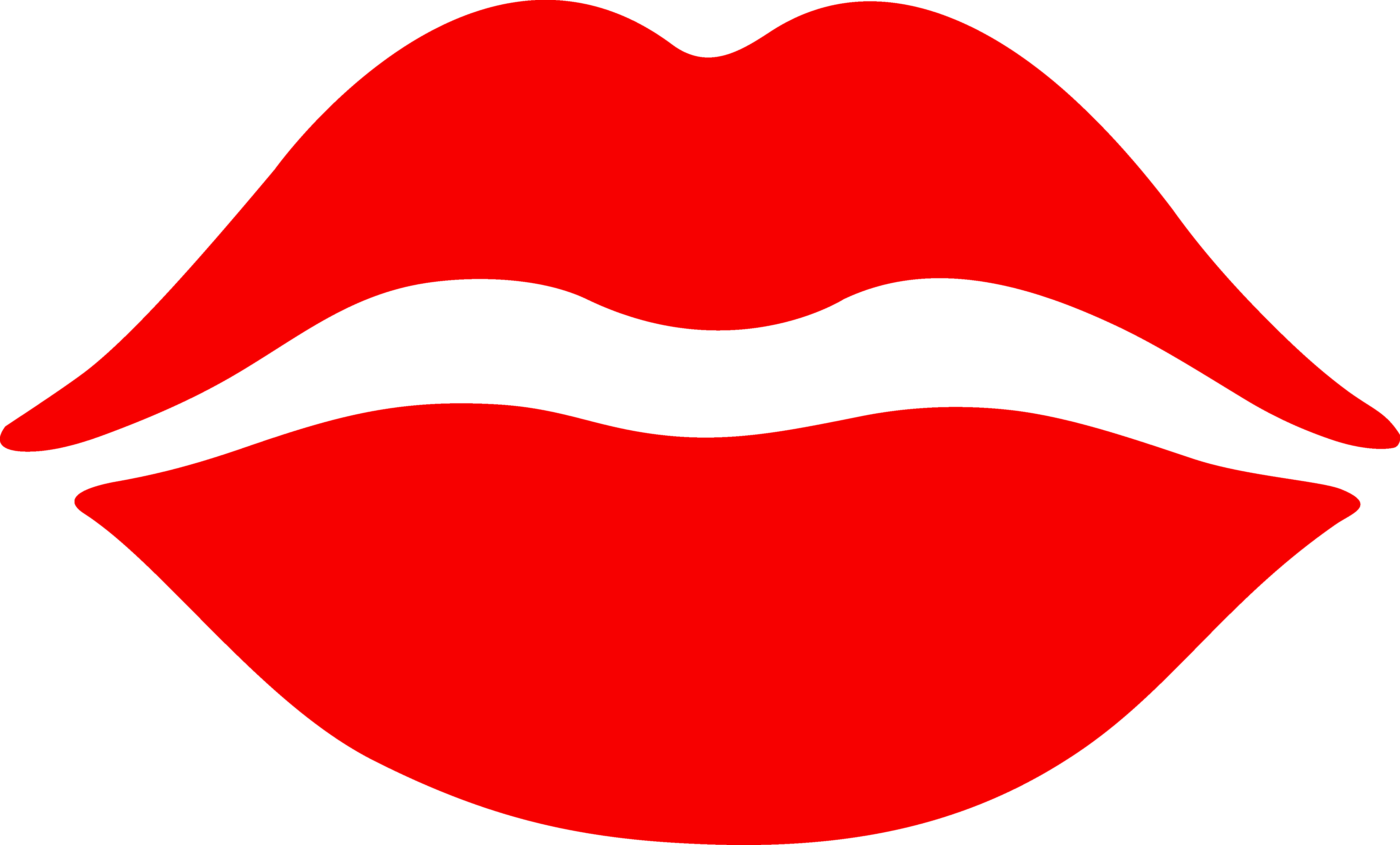 Simple Red Lips Design Free Clip Art - 5428x3277 pixel Wallpaper ...